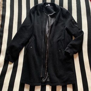 Long Bomber-style Coat